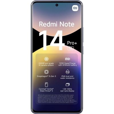 Smartphone Xiaomi Redmi Note 14 Pro+ 12GB/ 512GB/ 6.67/ 5G/ Púrpura Smartphone Xiaomi Redmi Note 14 Pro+ 12GB/ 512GB/ 6.67/ 5G/ Púrpura