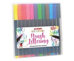 ALPINO ROTULADORES BRUSH LETTERING EXPERIENCE PUNTA PINCEL COLORES SURTIDOS ESTUCHE 12 UD ALPINO ROTULADORES BRUSH LETTERING EXPERIENCE PUNTA PINCEL COLORES SURTIDOS ESTUCHE 12 UD
