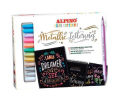 ALPINO ROTULADORES METALLIC LETTERING COLOR EXPERIENCE DOBLE PUNTA C/SURTIDOS ESTUCHE 12 UD + BLOC ALPINO ROTULADORES METALLIC LETTERING COLOR EXPERIENCE DOBLE PUNTA C/SURTIDOS ESTUCHE 12 UD + BLOC