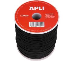 APLI BOBINA DE CUERDA ELÁSTICA REDONDA 2MMX100 NEGRO APLI BOBINA DE CUERDA ELÁSTICA REDONDA 2MMX100 NEGRO