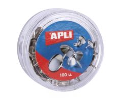 APLI CHINCHETAS NIQUELADAS CAJA 100 UD -PACK 16 CAJAS- APLI CHINCHETAS NIQUELADAS CAJA 100 UD -PACK 16 CAJAS-
