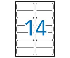 APLI ETIQUETAS ADHESIVAS 99,1X38,1MM LÁSER C/ROMOS 14 X 20H POLIÉSTER BLANCO APLI ETIQUETAS ADHESIVAS 99,1X38,1MM LÁSER C/ROMOS 14 X 20H POLIÉSTER BLANCO