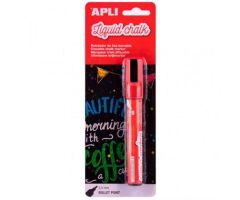 APLI MARCADOR DE TIZA LÍQUIDA PUNTA REDONDA 5,5MM ROJO BLÍSTER 1 UD APLI MARCADOR DE TIZA LÍQUIDA PUNTA REDONDA 5,5MM ROJO BLÍSTER 1 UD