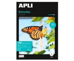 APLI PAPEL FOTOGRÁFICO EVERYDAY A4 180GR INKJET PAQUETE 100H BLANCO BRILLO APLI PAPEL FOTOGRÁFICO EVERYDAY A4 180GR INKJET PAQUETE 100H BLANCO BRILLO