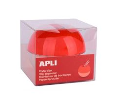 APLI PORTACLIPS REDONDO CON 35 CLIPS ROJO APLI PORTACLIPS REDONDO CON 35 CLIPS ROJO