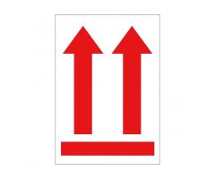 APLI ROLLO ETIQUETA FLECHA POSICIÓN VERTICAL ROJA APLI ROLLO ETIQUETA FLECHA POSICIÓN VERTICAL ROJA