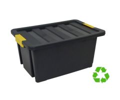 ARCHIVO 2000 CAJA DE ALMACENAJE SOSTENIBLE 55L APILABLE Y ENCAJABLE C/TAPA 430X630X300MM PP NEGRO ARCHIVO 2000 CAJA DE ALMACENAJE SOSTENIBLE 55L APILABLE Y ENCAJABLE C/TAPA 430X630X300MM PP NEGRO