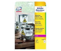 AVERY ETIQUETAS ADHESIVAS EXTRA RESISTENTES 70X37MM LÁSER 24 X 20H POLIÉSTER BLANCO AVERY ETIQUETAS ADHESIVAS EXTRA RESISTENTES 70X37MM LÁSER 24 X 20H POLIÉSTER BLANCO