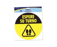 BISMARK VINILO ADHESIVO REDONDO ESPERE SU TURNO BISMARK VINILO ADHESIVO REDONDO ESPERE SU TURNO