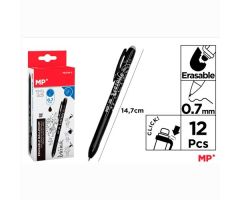 BOLÍGRAFO TINTA BORRABLE CLICK SYSTEM RETRÁCTIL 0.7MM NEGRO BOLÍGRAFO TINTA BORRABLE CLICK SYSTEM RETRÁCTIL 0.7MM NEGRO