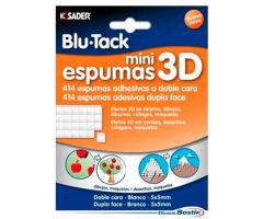 BOSTIK MASILLA ADHESIVAS 3D BLU TACK DOBLE CARA 5X5MM 414 MINI ESPUMAS BOSTIK MASILLA ADHESIVAS 3D BLU TACK DOBLE CARA 5X5MM 414 MINI ESPUMAS