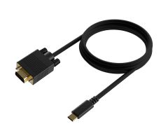 Cable Conversor Aisens A109-0693/ USB Tipo-C Macho - VGA Macho/ Hasta 27W/ 1250Mbps/ 1.8m/ Negro Cable Conversor Aisens A109-0693/ USB Tipo-C Macho - VGA Macho/ Hasta 27W/ 1250Mbps/ 1.8m/ Negro