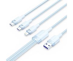Cable USB 2.0 Lightning Vention CTPLG/ USB Macho/ USB Tipo-C Macho - MicroUSB Macho - Lightning Macho/ 1.5m/ Azul Cable USB 2.0 Lightning Vention CTPLG/ USB Macho/ USB Tipo-C Macho - MicroUSB Macho - Lightning Macho/ 1.5m/ Azul