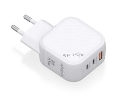 Cargador de Pared GaN Aisens ASCH-65W3P026-W/ 2xUSB Tipo-C/ 1xUSB/ 65W Cargador de Pared GaN Aisens ASCH-65W3P026-W/ 2xUSB Tipo-C/ 1xUSB/ 65W