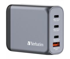 Cargador de Pared Universal GaN Verbatim GNC-100/ 3xUSB Tipo-C/ 1xUSB/ 100W Cargador de Pared Universal GaN Verbatim GNC-100/ 3xUSB Tipo-C/ 1xUSB/ 100W