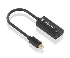 Conversor Aisens A125-0904/ Mini DisplayPort Macho - HDMI Hembra/ 15cm/ Negro Conversor Aisens A125-0904/ Mini DisplayPort Macho - HDMI Hembra/ 15cm/ Negro