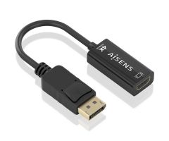 Conversor Aisens A125-0905/ DisplayPort Macho - HDMI Hembra/ 15cm/ Negro Conversor Aisens A125-0905/ DisplayPort Macho - HDMI Hembra/ 15cm/ Negro