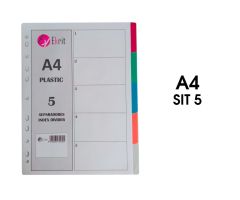 EKRIT SEPARADORES PP A4 11 TALADROS 5 POSICIONES EKRIT SEPARADORES PP A4 11 TALADROS 5 POSICIONES