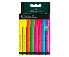 FABER CASTELL MARCADOR FLUORESCENTE TEXTLINER 38 C/SURTIDOS BLÍSTER 8 UD FABER CASTELL MARCADOR FLUORESCENTE TEXTLINER 38 C/SURTIDOS BLÍSTER 8 UD