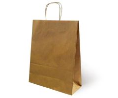FAMA BOLSA DE ASA RETORCIDA 125GR 21X11X29CM PAPEL KRAFT FAMA BOLSA DE ASA RETORCIDA 125GR 21X11X29CM PAPEL KRAFT