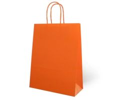 FAMA BOLSA DE ASA RETORCIDA 125GR 21X11X29CM PAPEL NARANJA FAMA BOLSA DE ASA RETORCIDA 125GR 21X11X29CM PAPEL NARANJA