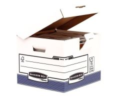 FELLOWES CONTENEDOR DE ARCHIVO CON TAPA FIJA AZUL/BLANCO FELLOWES CONTENEDOR DE ARCHIVO CON TAPA FIJA AZUL/BLANCO