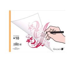 GOLDEN BLOC PAPEL VEGETAL ENCOLADO 10 HOJAS 70 GR. 31X24CM GOLDEN BLOC PAPEL VEGETAL ENCOLADO 10 HOJAS 70 GR. 31X24CM