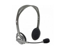 LOGITECH AURICULARES CON MICRÓFONO PLATEADOS, CONEXIÓN JACK 3.5, CABLE DE 1´8 M, DIADEMA FLEXIBLE, STEREO - MODELO H110 LOGITECH AURICULARES CON MICRÓFONO PLATEADOS, CONEXIÓN JACK 3.5, CABLE DE 1´8 M, DIADEMA FLEXIBLE, STEREO - MODELO H110
