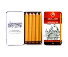 MICHEL SET DE LÁPICES 1500 KOH-I-NOOR 2H A 8B CAJA METÁLICA 12 UD MICHEL SET DE LÁPICES 1500 KOH-I-NOOR 2H A 8B CAJA METÁLICA 12 UD