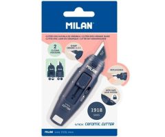 MILAN CUTTER HOJA CERÁMICA STICK SERIE 1918 BLÍSTER AZUL MARINO MILAN CUTTER HOJA CERÁMICA STICK SERIE 1918 BLÍSTER AZUL MARINO