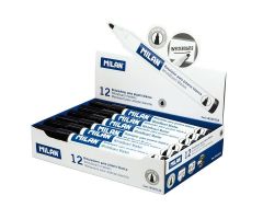 MILAN ROTULADOR PIZARRA BLANCA PUNTA REDONDA NEGRO CAJA 12 UD MILAN ROTULADOR PIZARRA BLANCA PUNTA REDONDA NEGRO CAJA 12 UD
