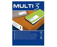 MULTI-3 ETIQUETAS ADHESIVAS CD/DVD Ø117 INKJET/LÁSER 2 X 100H BLANCO MULTI-3 ETIQUETAS ADHESIVAS CD/DVD Ø117 INKJET/LÁSER 2 X 100H BLANCO