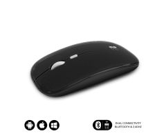 Ratón Inalámbrico Subblim Dual Flat/ Batería recargable/ Hasta 1600 DPI Ratón Inalámbrico Subblim Dual Flat/ Batería recargable/ Hasta 1600 DPI
