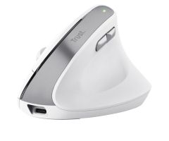 Ratón Vertical Inalámbrico Trust Bayo II/ Batería recargable/ Hasta 2400 DPI/ Blanco Ratón Vertical Inalámbrico Trust Bayo II/ Batería recargable/ Hasta 2400 DPI/ Blanco