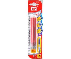 RECAMBIO BOLÍGRAFO TINTA BORRABLE RETRÁCTIL 0.7MM ROJO BLÍSTER 3 UD RECAMBIO BOLÍGRAFO TINTA BORRABLE RETRÁCTIL 0.7MM ROJO BLÍSTER 3 UD