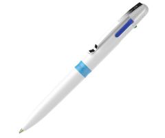 SCHNEIDER BOLÍGRAFO 4 COLORES EN 1 TAKE RECARGABLE CUERPO BLANCO CAJA 10 UD SCHNEIDER BOLÍGRAFO 4 COLORES EN 1 TAKE RECARGABLE CUERPO BLANCO CAJA 10 UD