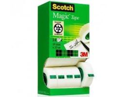 SCOTCH CINTA ADHESIVA INVISIBLE MAGIC ROLLO 19MM X 33M CAJA 12+2UD SCOTCH CINTA ADHESIVA INVISIBLE MAGIC ROLLO 19MM X 33M CAJA 12+2UD