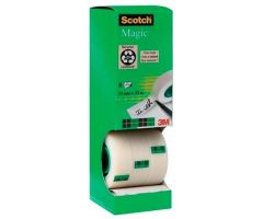 SCOTCH CINTA ADHESIVA INVISIBLE MAGIC ROLLO 19MM X 33M CAJA 8U SCOTCH CINTA ADHESIVA INVISIBLE MAGIC ROLLO 19MM X 33M CAJA 8U