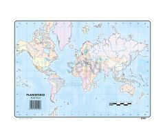 SELVI MAPA MUDO PLANISFERIO POLITICO A4 -50U- SELVI MAPA MUDO PLANISFERIO POLITICO A4 -50U-