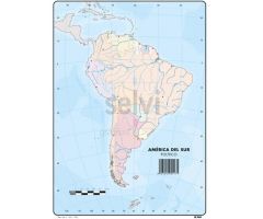 SELVI MAPA MUDO POLÍTICO DE AMERICA DEL SUR A4 -50U- SELVI MAPA MUDO POLÍTICO DE AMERICA DEL SUR A4 -50U-