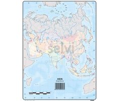 SELVI MAPA MUDO POLÍTICO DE ASIA A4 -50U- SELVI MAPA MUDO POLÍTICO DE ASIA A4 -50U-