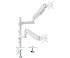 Soporte de Mesa con Contrapeso para 2 Monitores Aisens DT32TSR-441/ Giratorio/ Inclinable/ hasta 9kg Soporte de Mesa con Contrapeso para 2 Monitores Aisens DT32TSR-441/ Giratorio/ Inclinable/ hasta 9kg