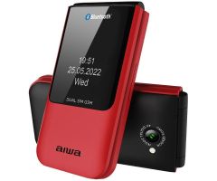 Teléfono Móvil Aiwa FP-24RD para Personas Mayores/ Rojo Teléfono Móvil Aiwa FP-24RD para Personas Mayores/ Rojo
