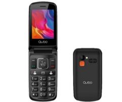 Teléfono Móvil Qubo P-210NWBKC para Personas Mayores/ Negro Teléfono Móvil Qubo P-210NWBKC para Personas Mayores/ Negro