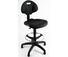 UNISIT TABURETE ESOS E2 GIRATORIO REGULABLE C/RESPALDO REPOSAPIÉS POLIURETANO NEGRO UNISIT TABURETE ESOS E2 GIRATORIO REGULABLE C/RESPALDO REPOSAPIÉS POLIURETANO NEGRO