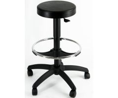 UNISIT TABURETE ESOS GIRATORIO REGULABLE C/REPOSAPIÉS POLIURETANO NEGRO UNISIT TABURETE ESOS GIRATORIO REGULABLE C/REPOSAPIÉS POLIURETANO NEGRO