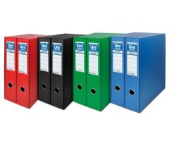 UNISYSTEM BOX COLOR MÓDULO 2 ARCHIVADORES PALANCA 65MM A4 FORRADOS PP NEGRO UNISYSTEM BOX COLOR MÓDULO 2 ARCHIVADORES PALANCA 65MM A4 FORRADOS PP NEGRO